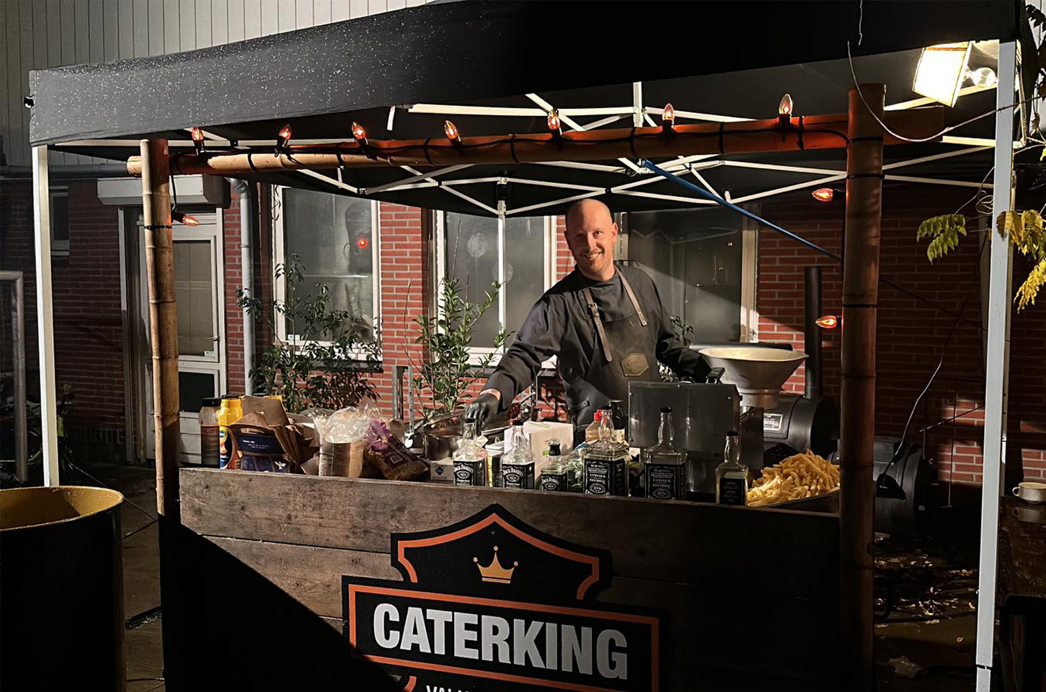 Smoking rolling kitchen hero
